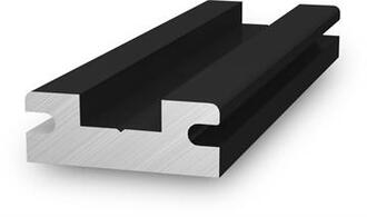 Schienenverbinder InsertionRail, schwarz eloxiert