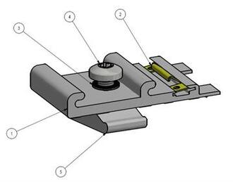 TRIENERGY SmartFix NEW Verbinder, blank, inkl. Gleitmutter,